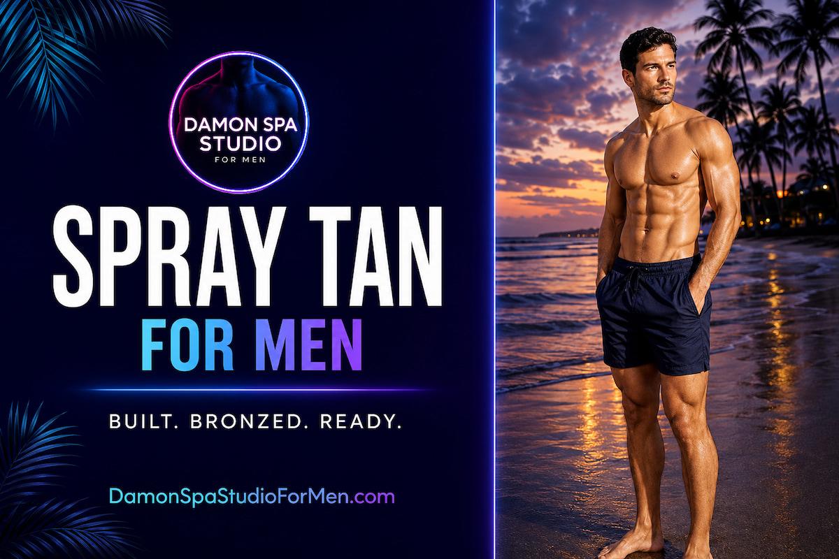 Spray Tan For Men at Damon Spa Studio For Men in Vancouver West End