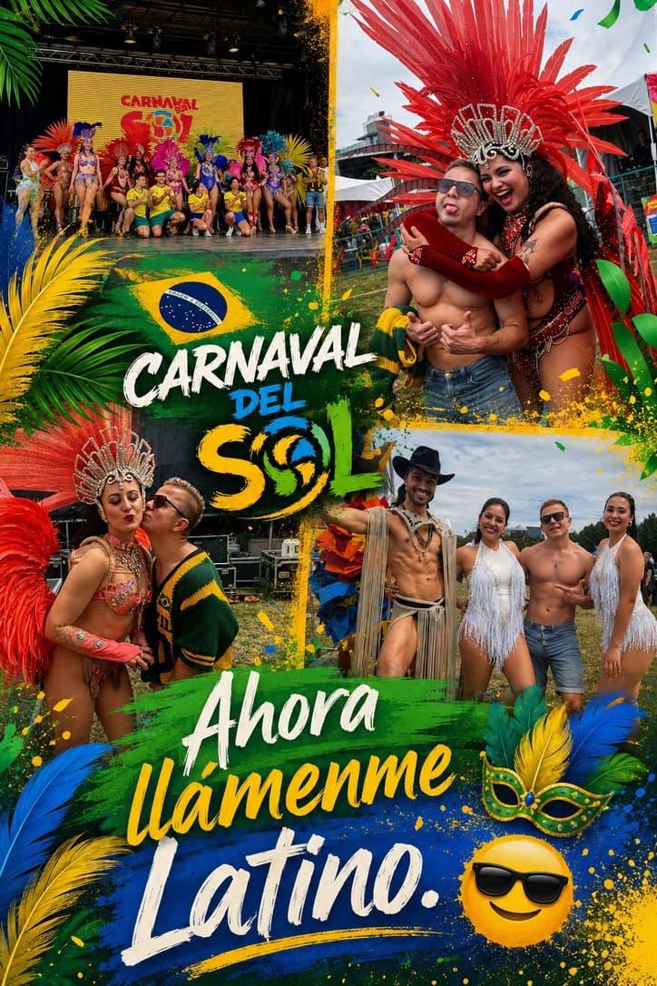 Damon performing Brazilian funk at Carnaval del Sol as a male dancer in Vancouver