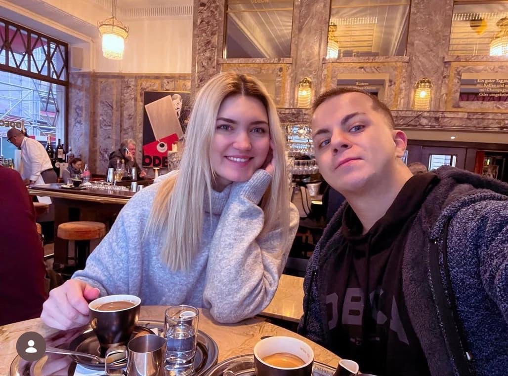 Damon with his sister Oksana in Zurich, Switzerland